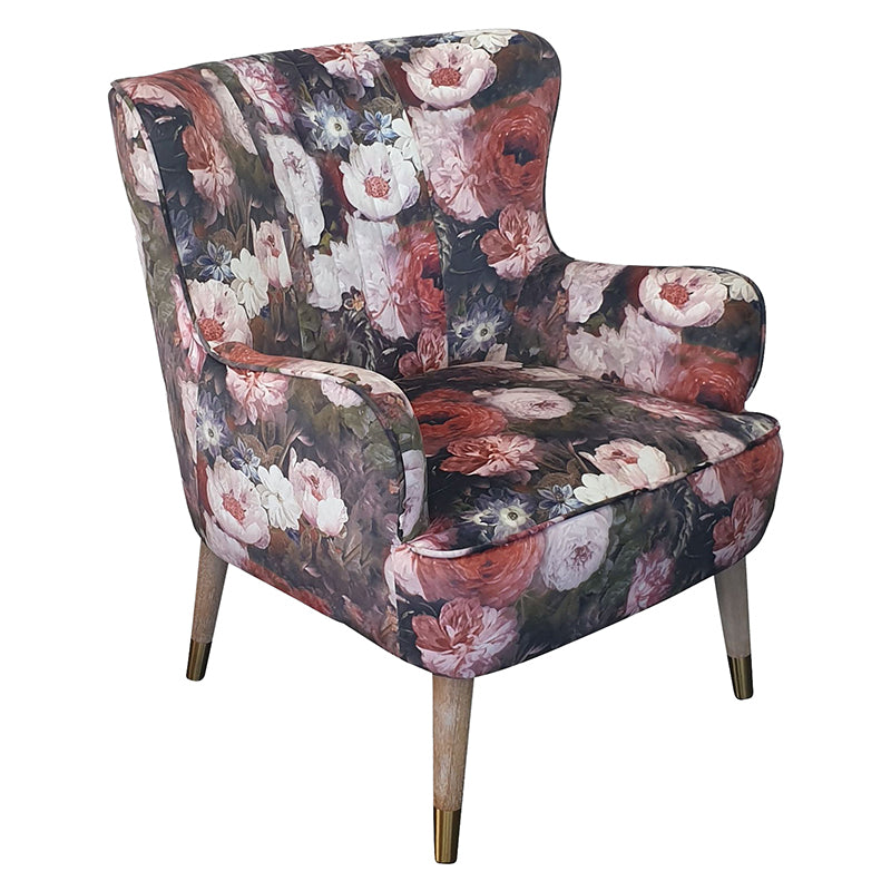 Flora Velvet Accent Chair
