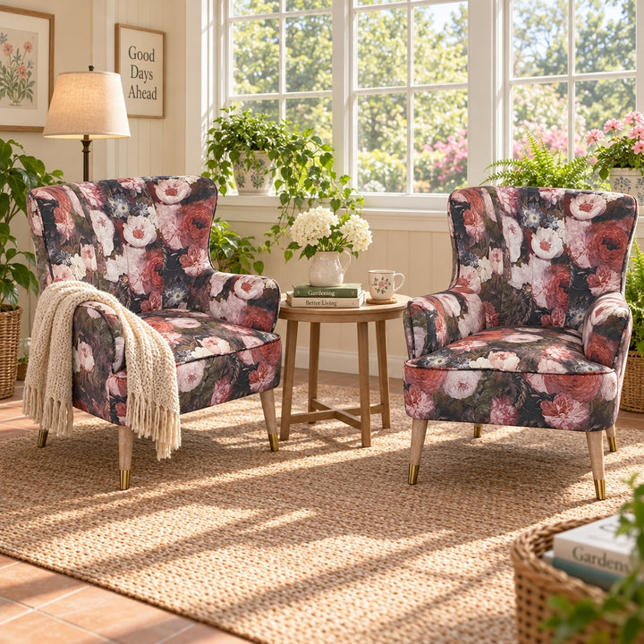 Flora Velvet Accent Chair