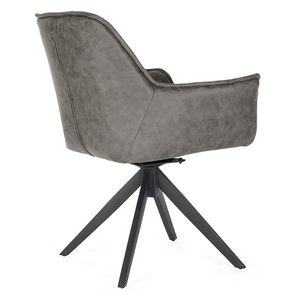 Florence Faux Suede Dining Chairs (Set of 2) - Grey