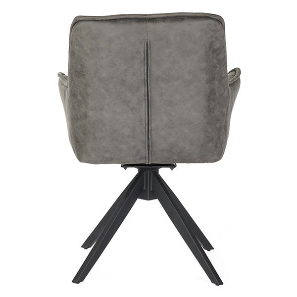 Florence Faux Suede Dining Chairs (Set of 2) - Grey