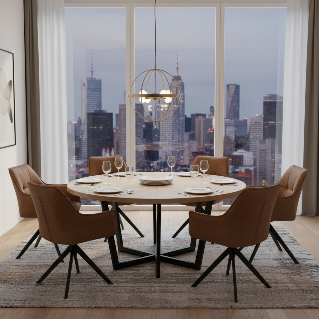 Florence Faux Suede Dining Chairs (Set of 2) - Cognac