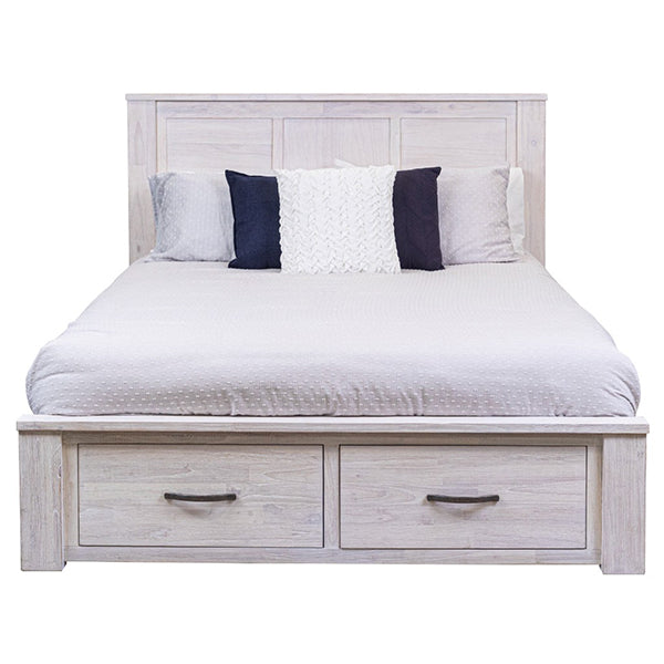 Florida Wood Bed with Storage - Double