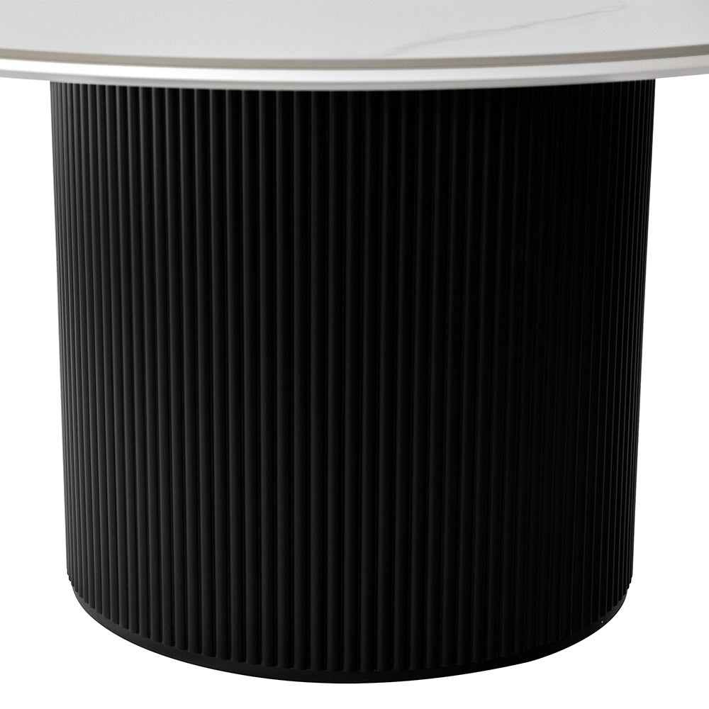 Flute Round Dining Table