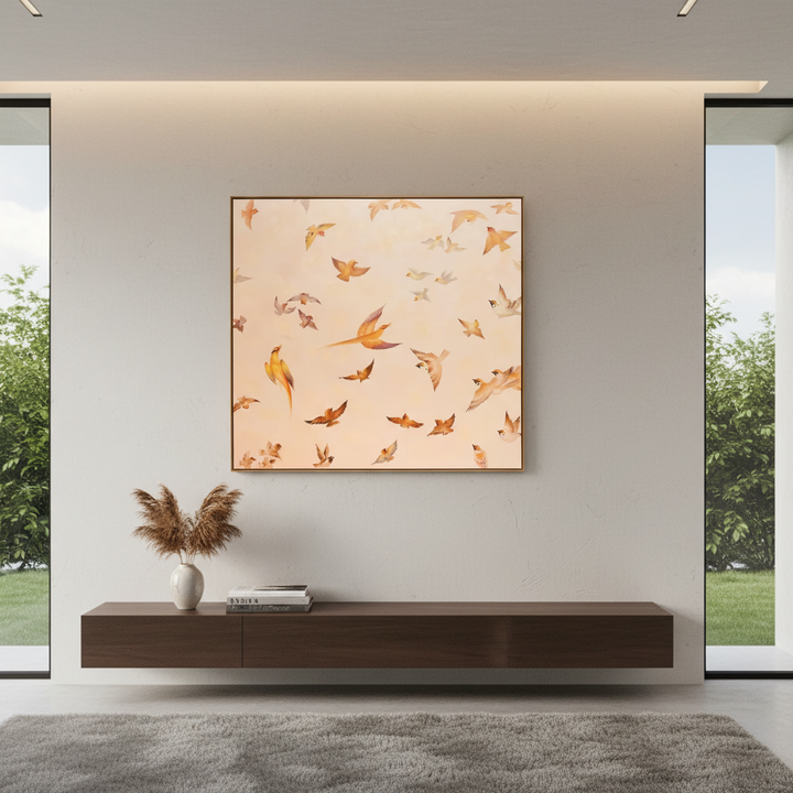 Fly By Oil On Canvas Painting