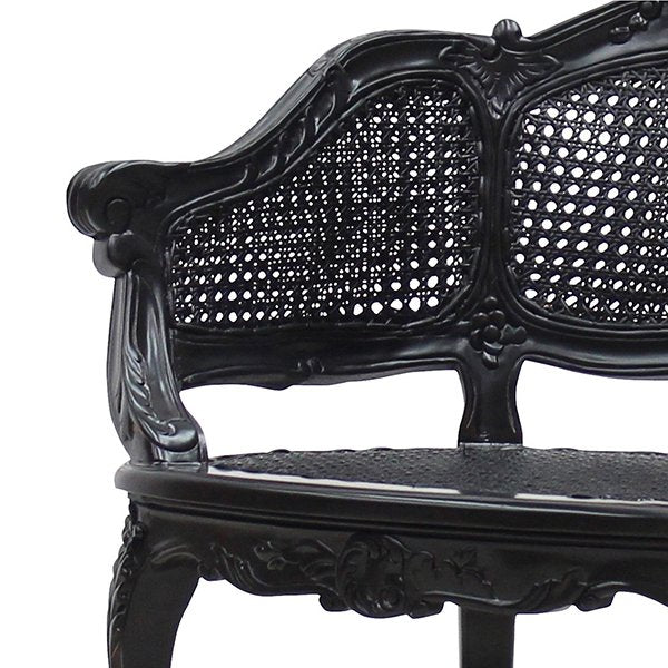 Marcella Bergere Chair - Black