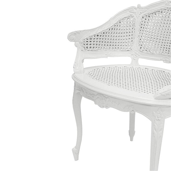 Marcella Bergere Chair - White