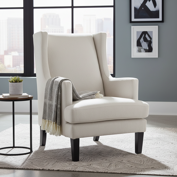 Gable Occasional Chair - Pearl Chenille