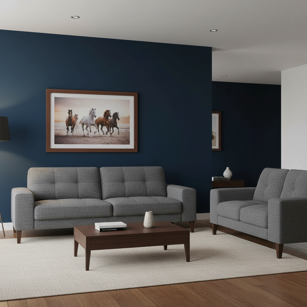 Gabriel 3 Seater + 2 Seater Fabric Sofa Set - Dark Grey