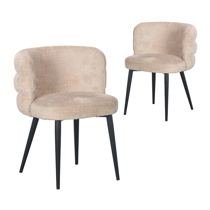 Galenholm Upholstered Dining Chairs (Set of 2) - Latte