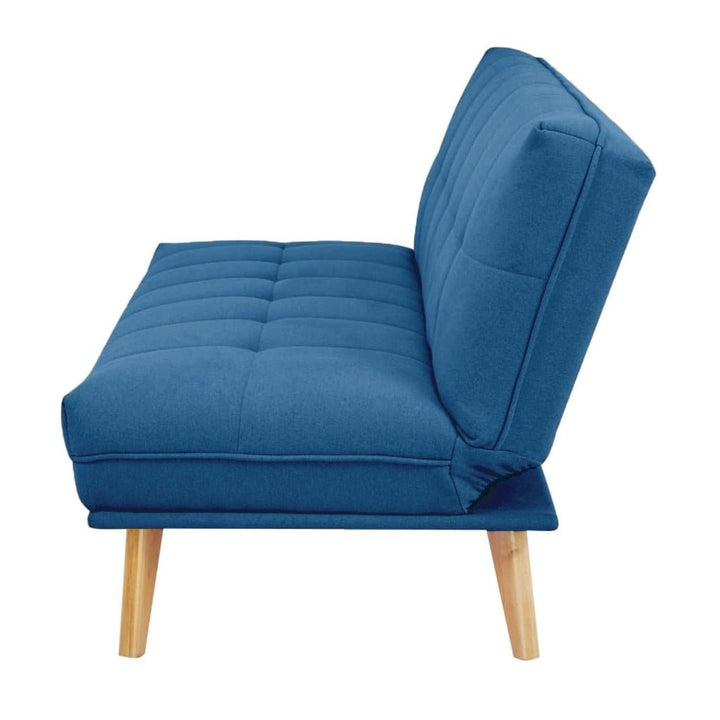 Garth 2.5 Seater Fabric Click Clack Sofa Bed - Blue