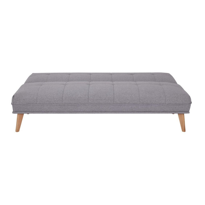 Garth 2.5 Seater Fabric Click Clack Sofa Bed - Light Grey