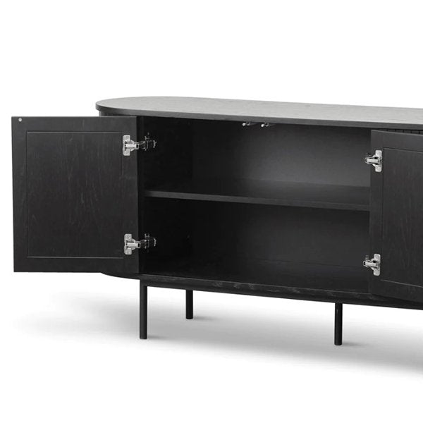 Gerald 1.7m Oak Sideboard - Full Black