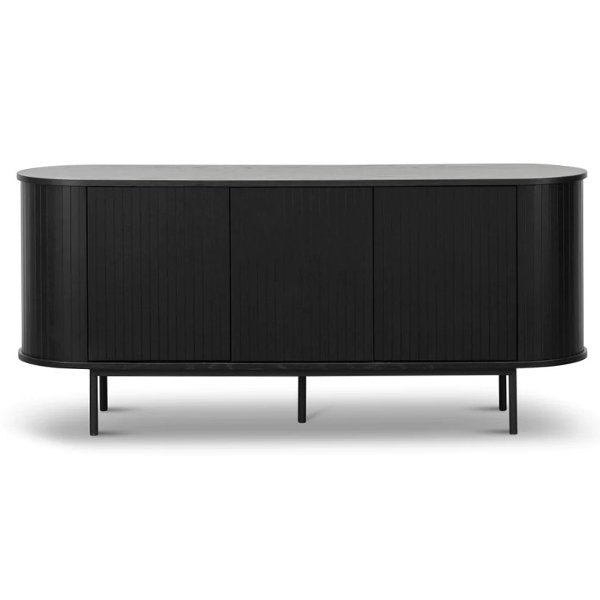 Gerald 1.7m Oak Sideboard - Full Black