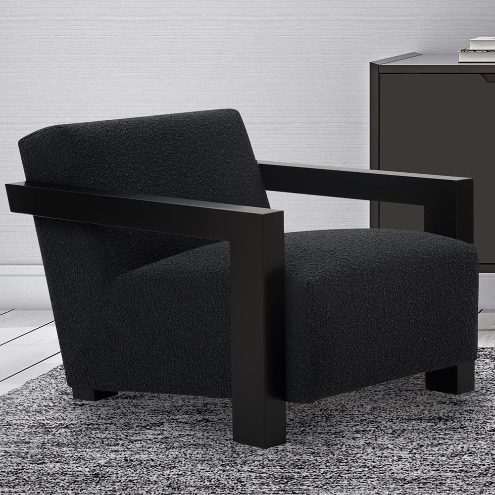 Cologne Armchair - Black Boucle