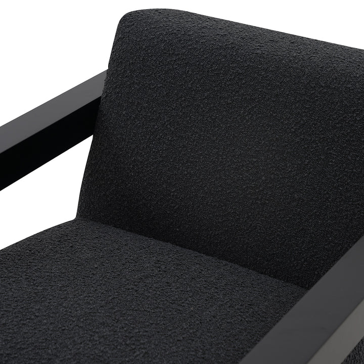 Cologne Armchair - Black Boucle