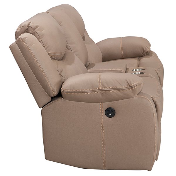 Gladwell 2 Seater Electric Recliner Sofa - Brown