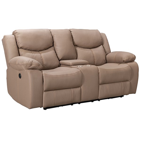 Gladwell 2 Seater Electric Recliner Sofa - Brown