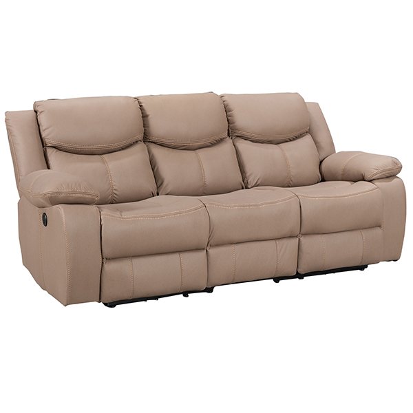 Gladwell 3 Seater Electric Recliner Sofa - Brown