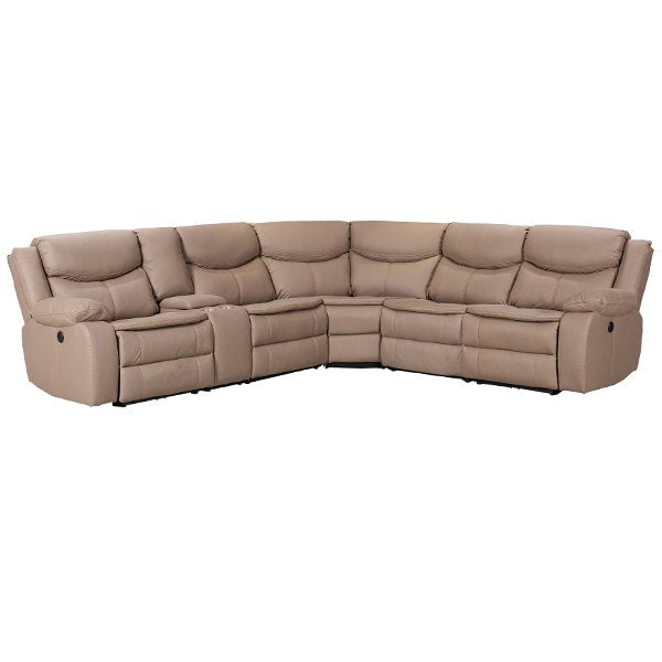 Gladwell 6 Seater Modular Recliner Sofa Set - Brown