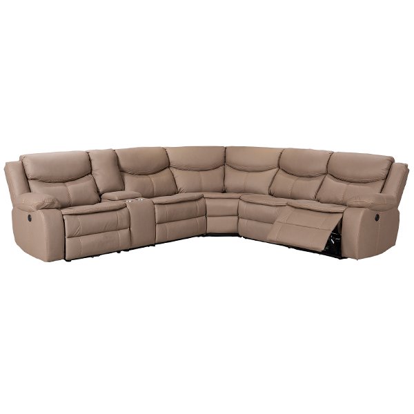 Gladwell 6 Seater Modular Recliner Sofa Set - Brown