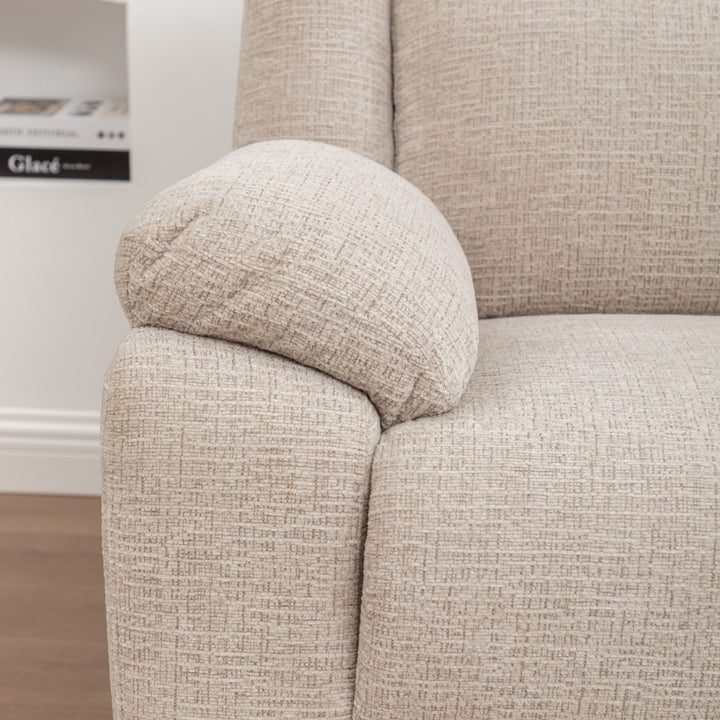 Glebe Corner Modular Fabric Recliner Sofa - Sand