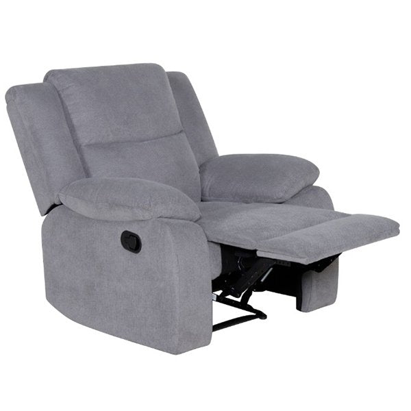 Glenbawn Fabric Recliner Armchair - Mid Grey