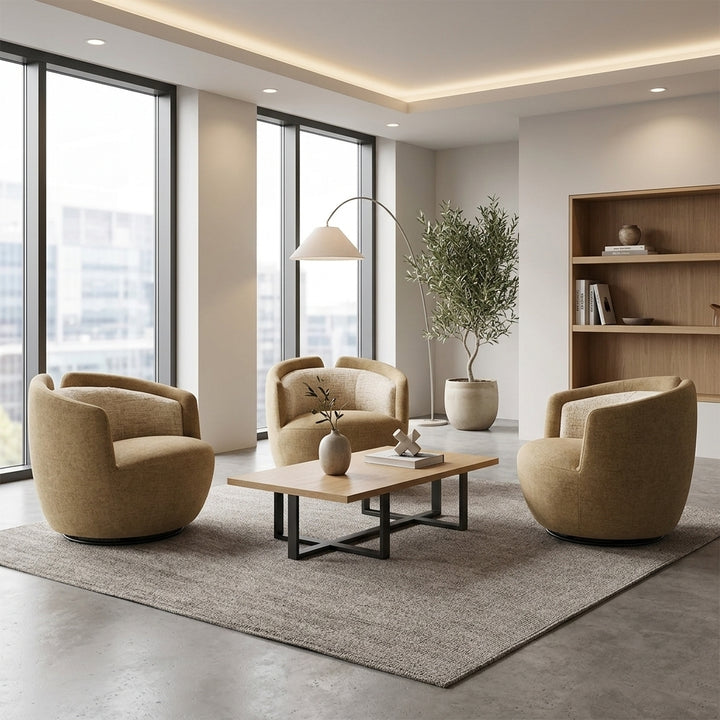 Glendale Swivel Chair - Oatmeal