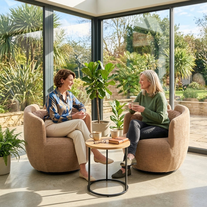 Glendale Swivel Chair - Suntan
