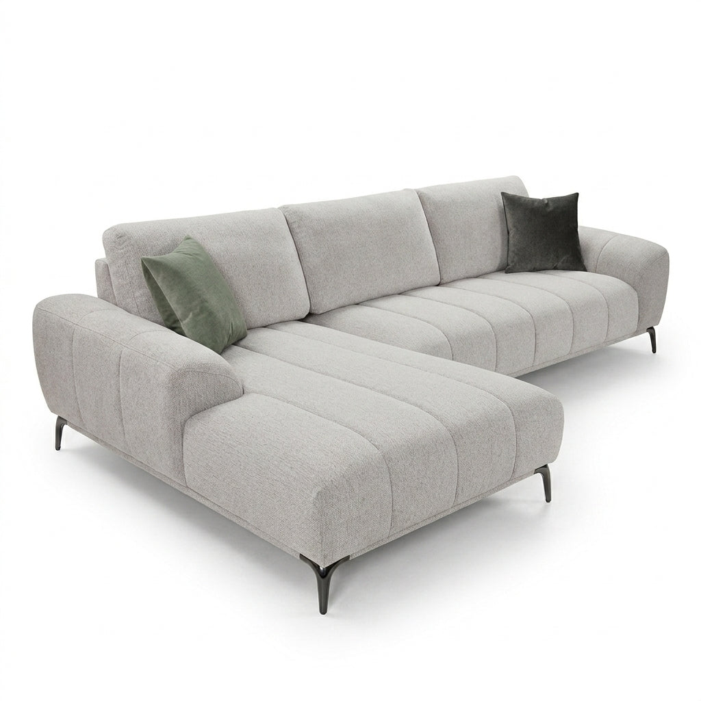 Goulburn Fabric Sofa with LHF Chaise