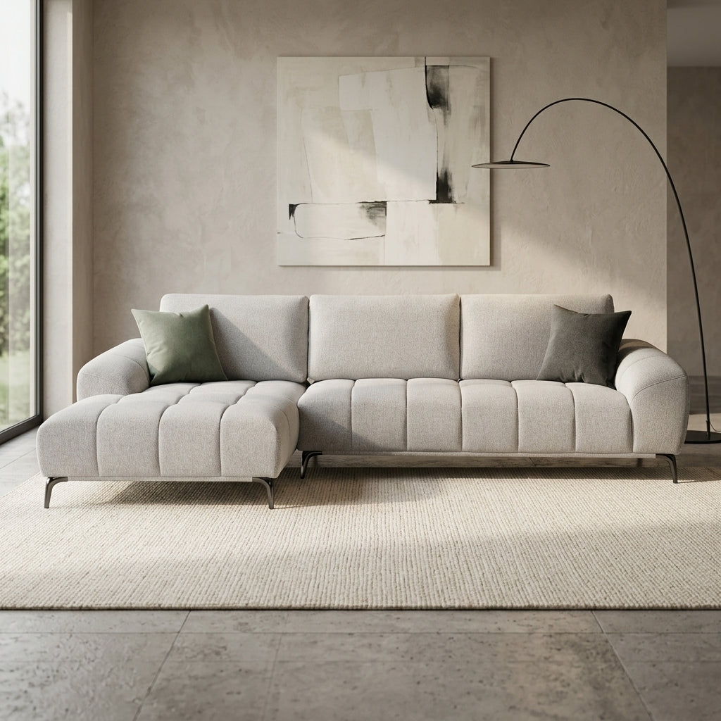 Goulburn Fabric Sofa with LHF Chaise