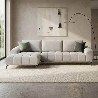 Goulburn Fabric Sofa with LHF Chaise