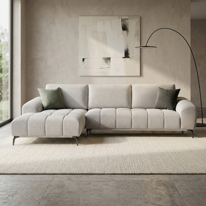 Goulburn Fabric Sofa with LHF Chaise