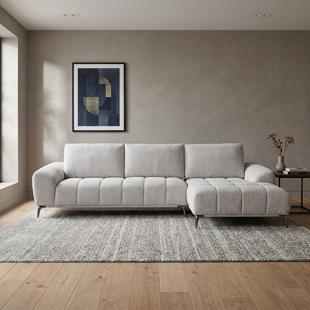 Goulburn Fabric Sofa with RHF Chaise