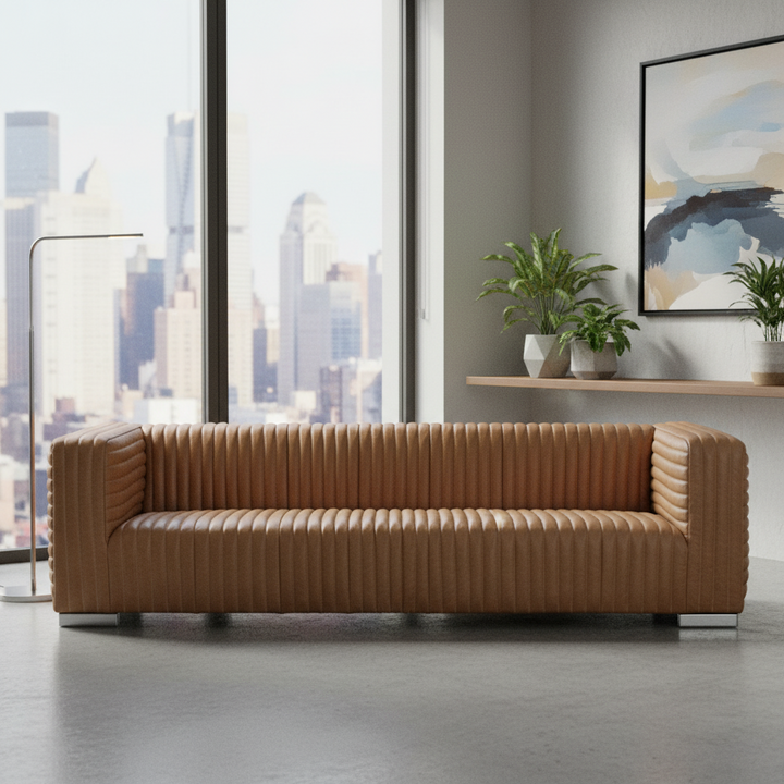 Gravenhurst 3 Seater Sofa - Brown Leather