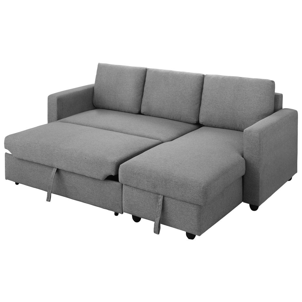 Grey Yarra 3 Seater Sofa Bed