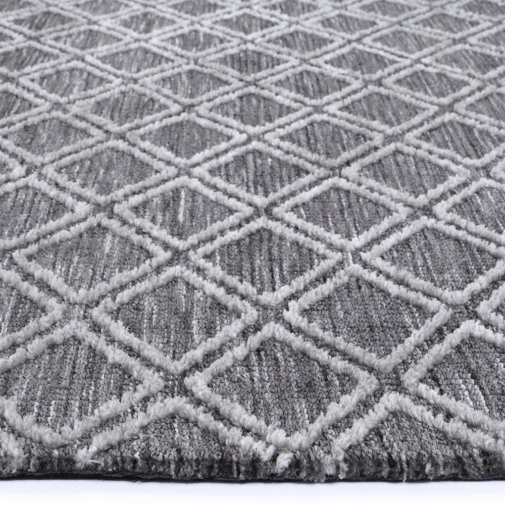 Grey Carlisle Hand-Tufted Rug