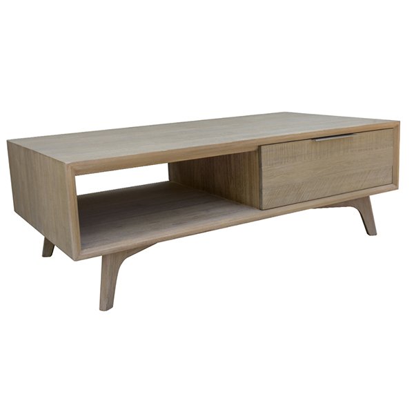 Temora Acacia Timber 2 Drawer Coffee Table