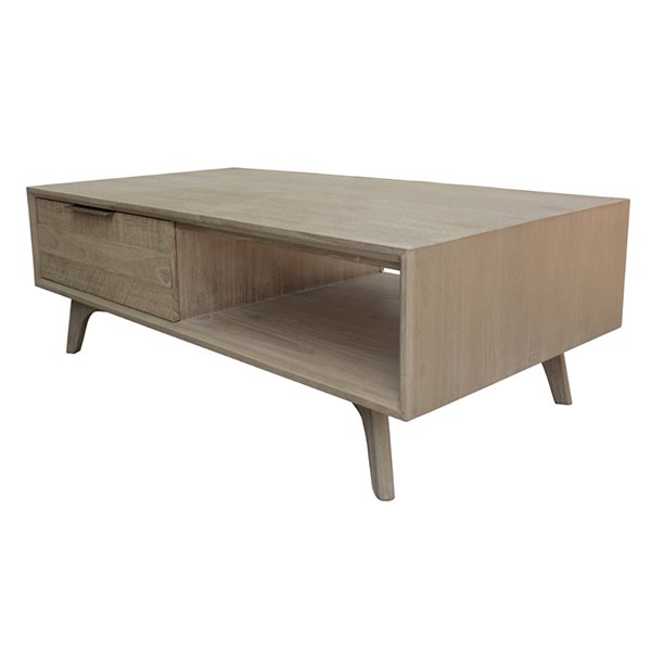 Temora Acacia Timber 2 Drawer Coffee Table