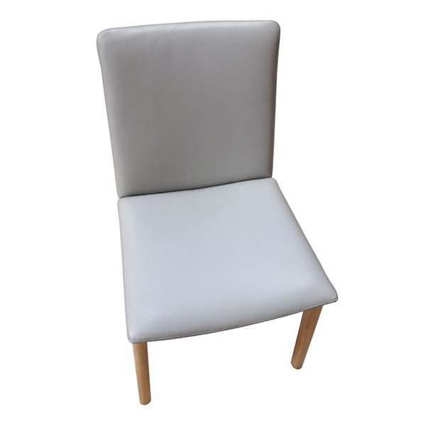 Gunning Leather Dining Chair - Pewter