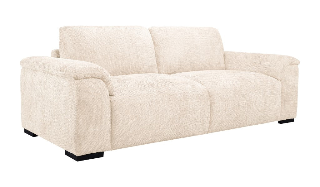Guyra 3 Seater Fabric Sofa - Light Beige