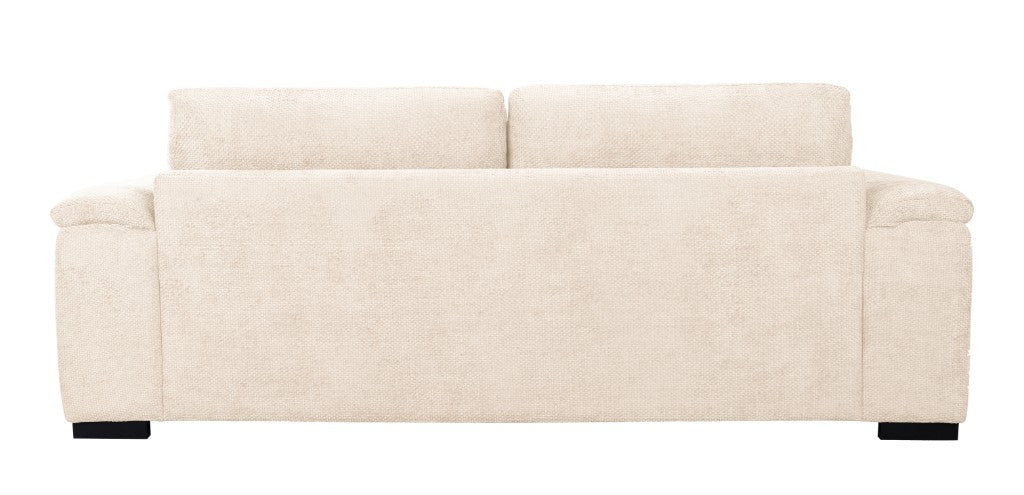 Guyra 3 Seater Fabric Sofa - Light Beige