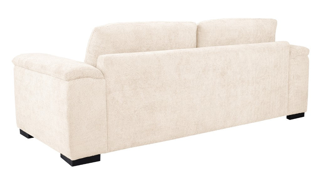 Guyra 3 Seater Fabric Sofa - Light Beige