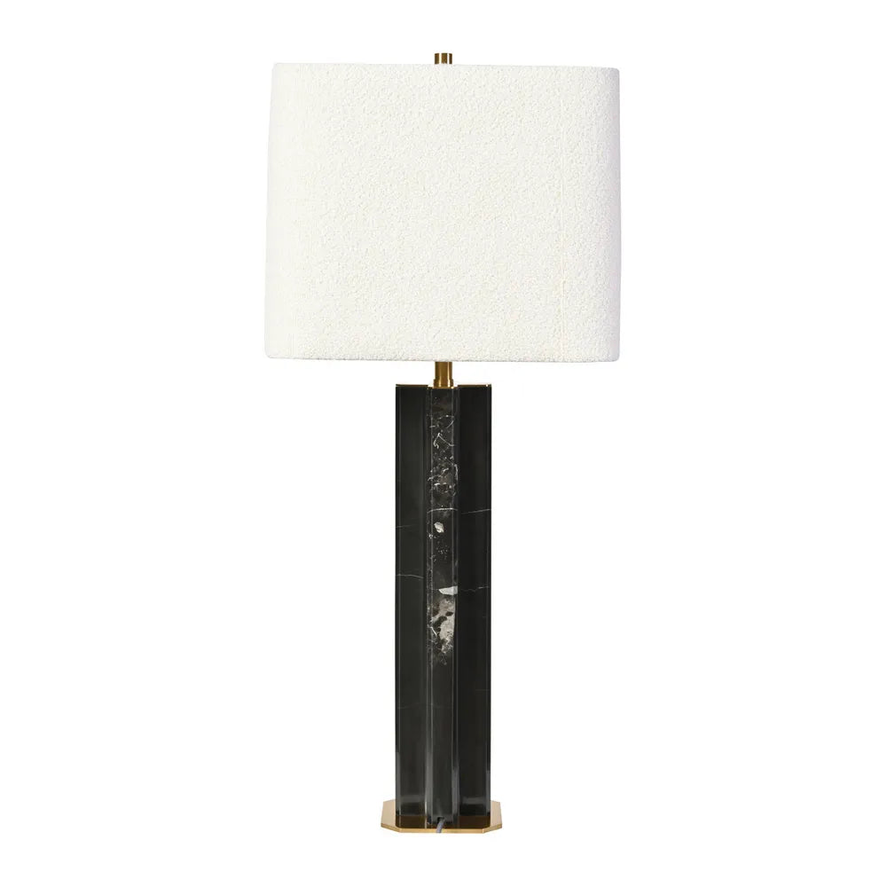 Gwen Stone Table Lamp - Onyx