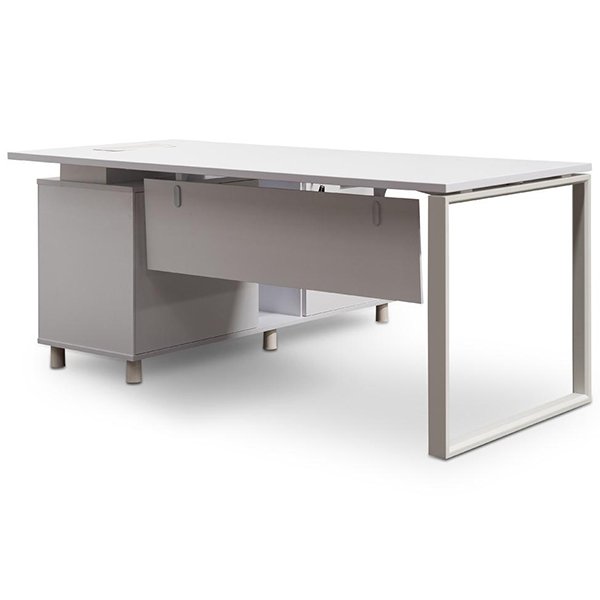 Halo 180cm Executive Office Desk Right Return - White