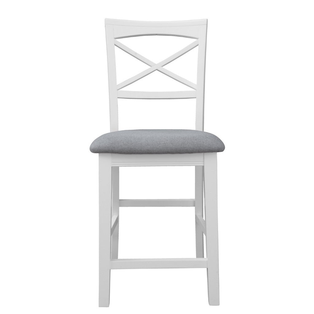 Hampton White Timber Bar Stool