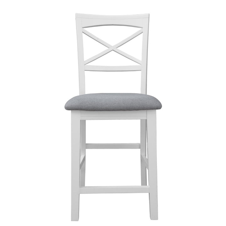 Hampton White Timber Bar Stool