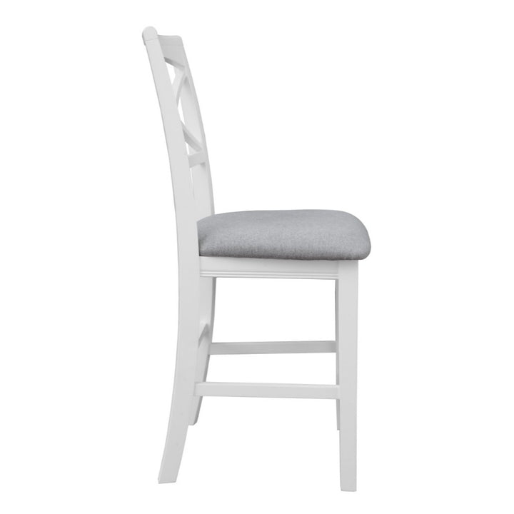 Hampton White Timber Bar Stool