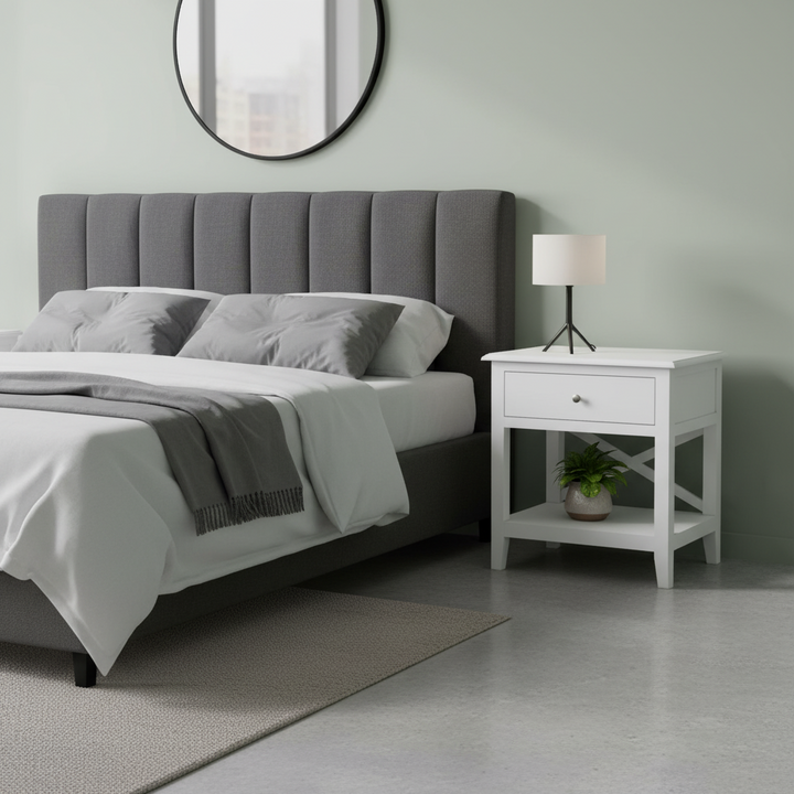 Hampton White Timber Side Table