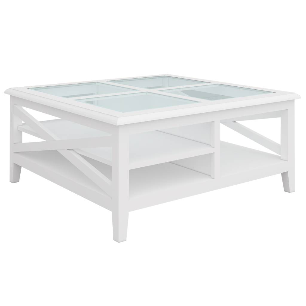 Hampton White Timber Square Coffee Table