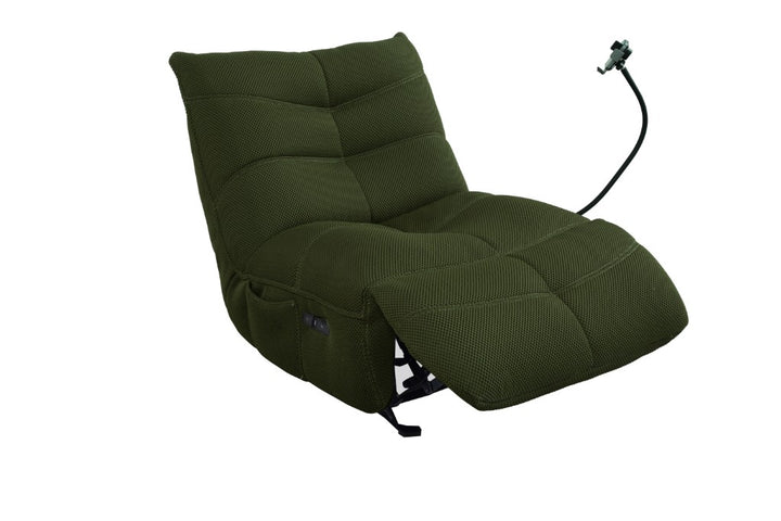Hardcore Gaming Chair with Power Recliner - Army Green